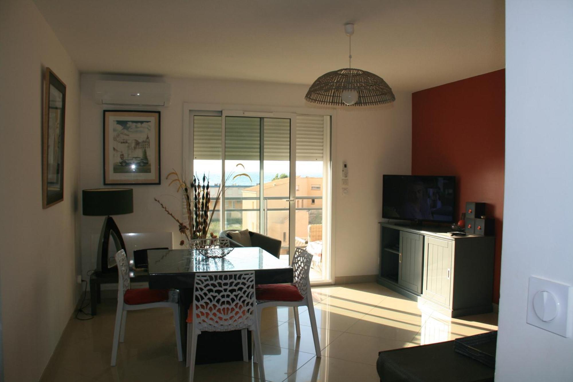 T3 Vue Mer 100M De La Plage Wifi Et Parking Saint-Pierre-la-Mer (Aude) Exterior foto